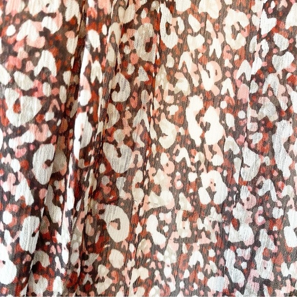 TED BAKER Vallyy Draped Cinched Waist Batwing Midi Dress Animal Print - Picture 13 of 13